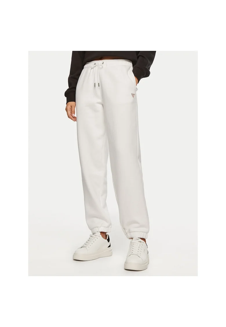 Pantaloni sport dama  alb, trening,
