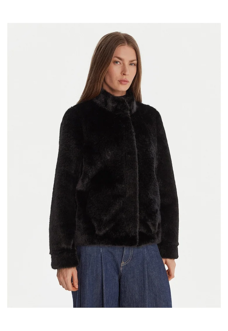 blana dama  blana artificiala, negru, Negru