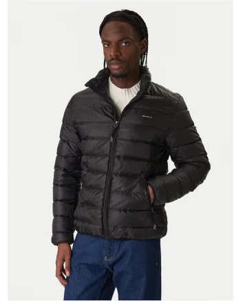 Geaca de puf barbati  negru, fabricata din material usor