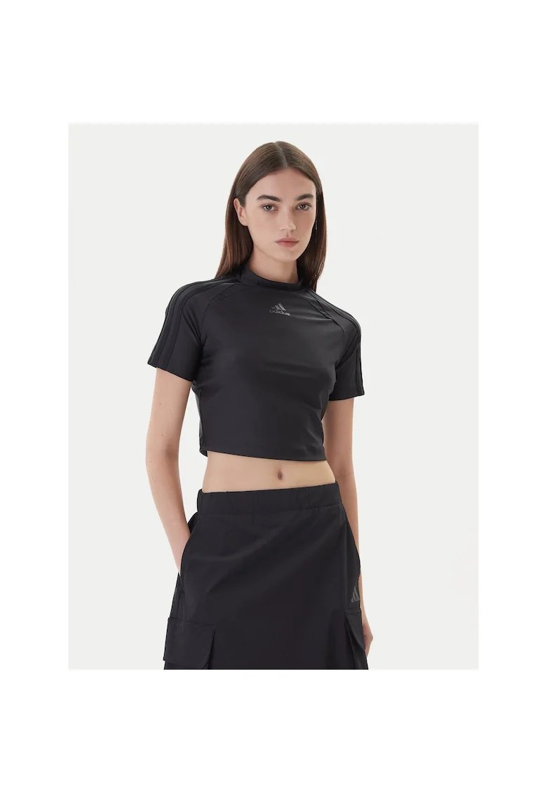 Tricou sport dama,  negru, bumbac