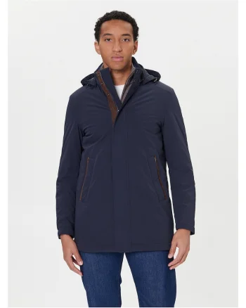 Geaca barbati  bleumarin, material usor