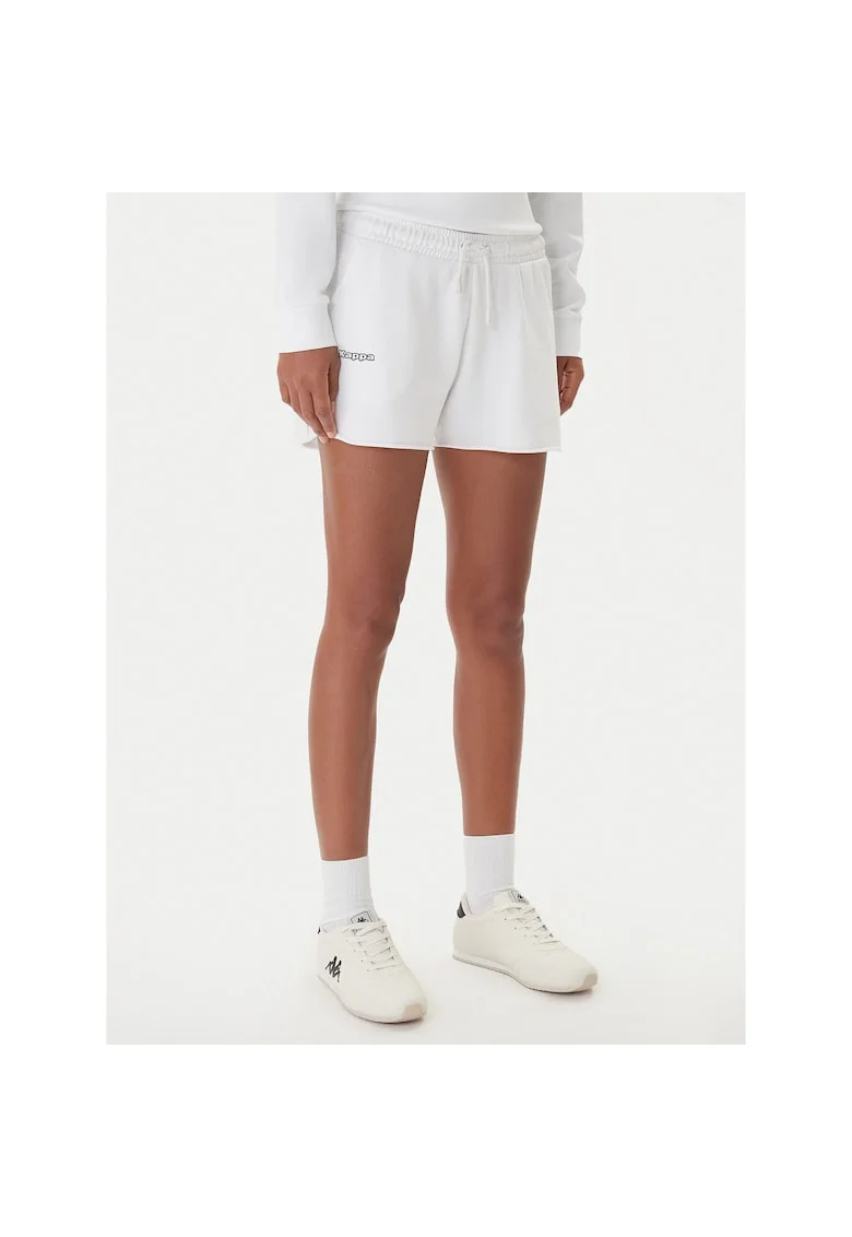 Pantaloni sport dama  scurti, alb