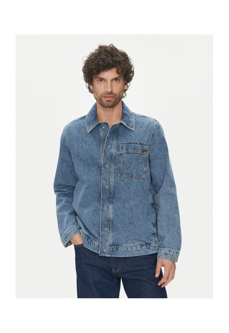 Geaca barbati,  bleumarin, denim