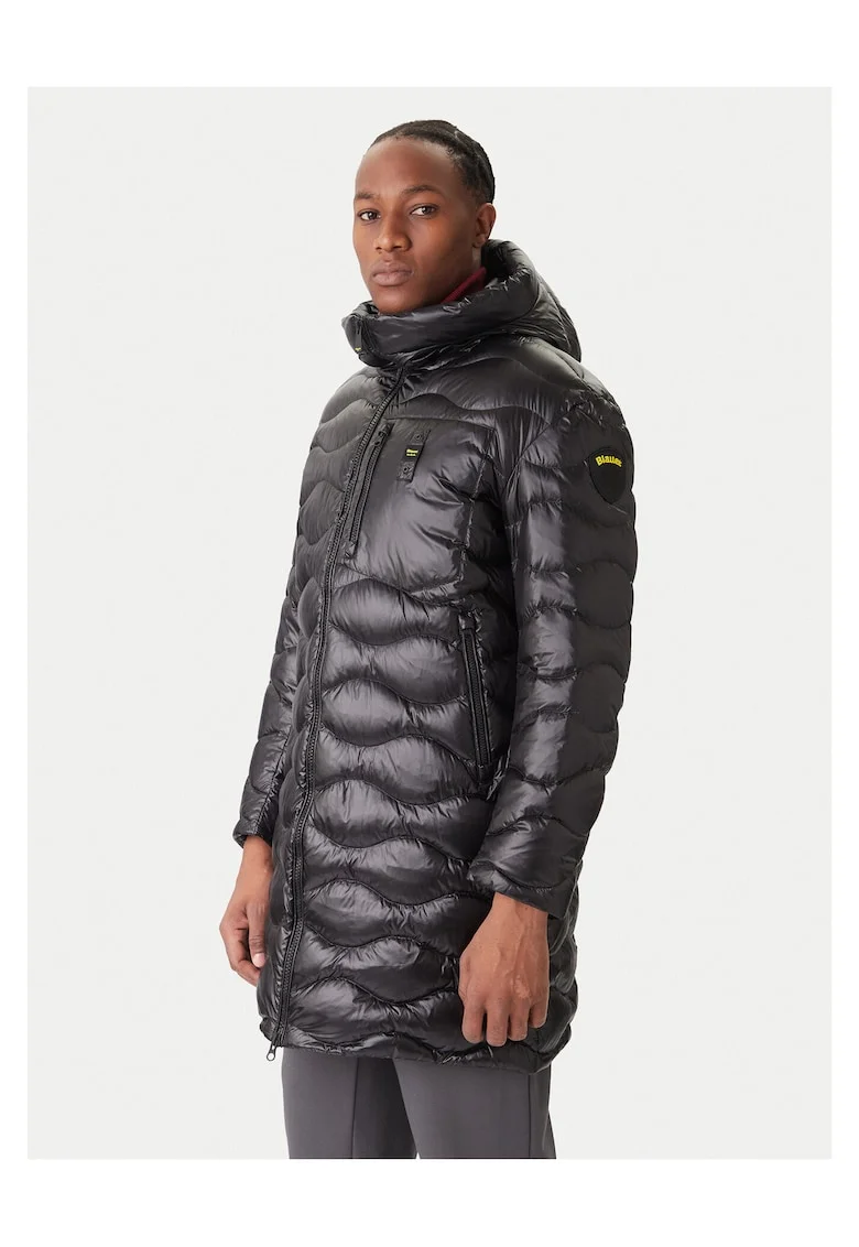 Geaca de puf barbati  negru, fabricata din material usor