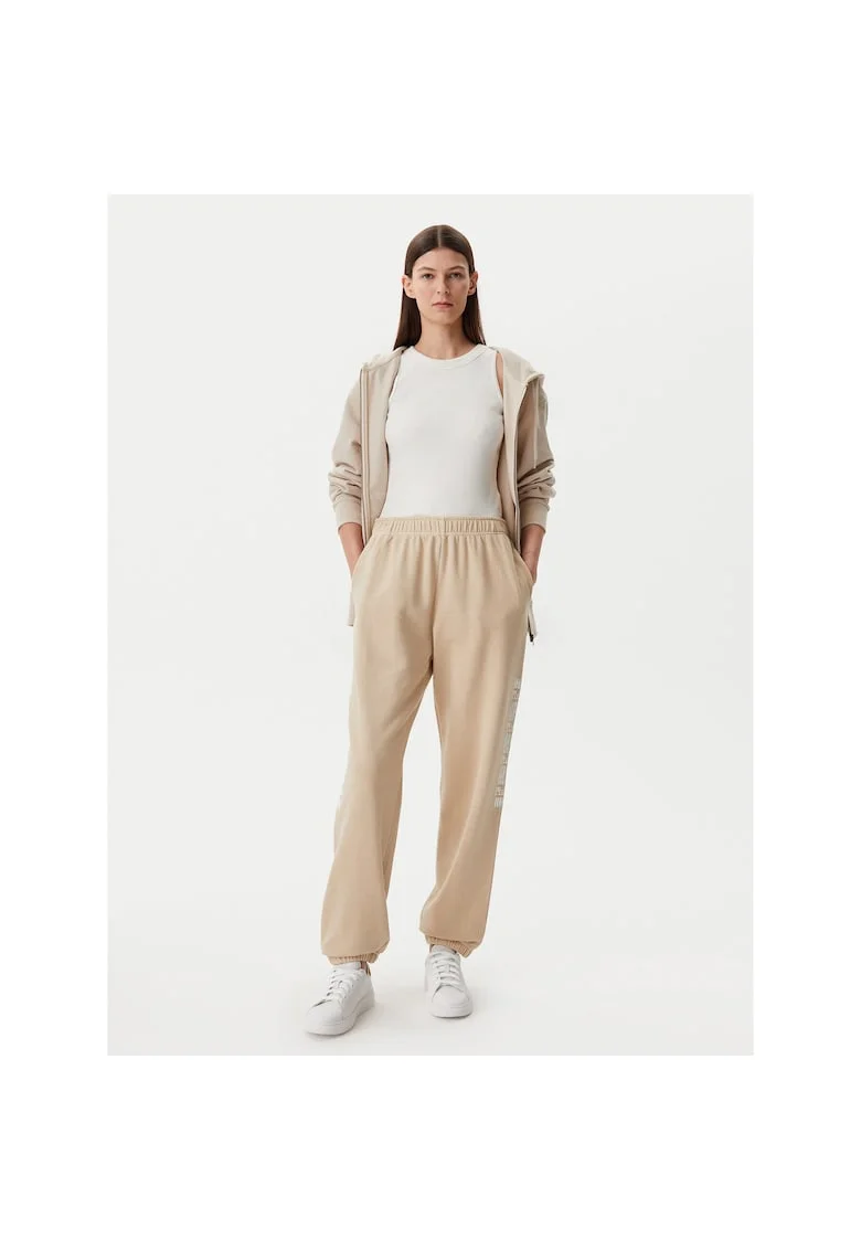 Pantaloni sport dama  bej, trening,