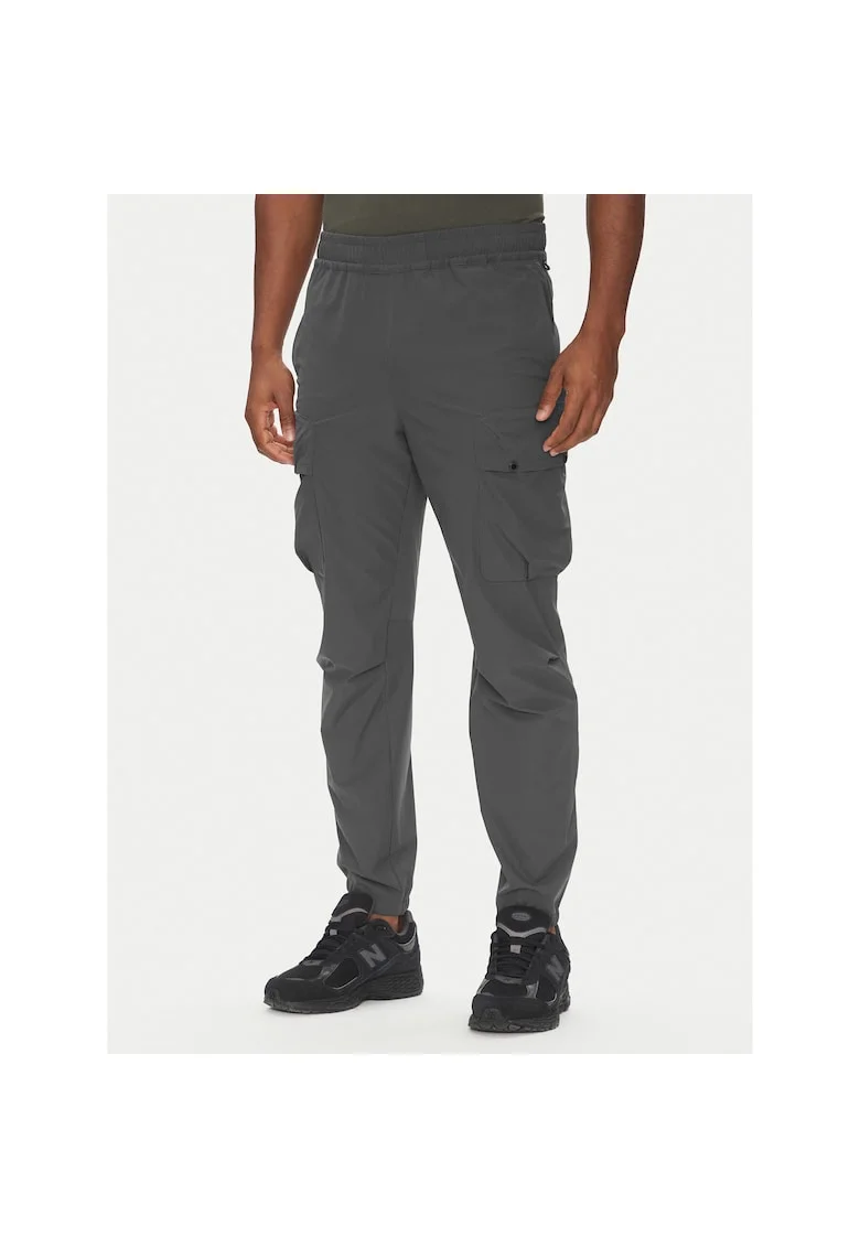 Pantaloni sport barbati  gri, material confortabil