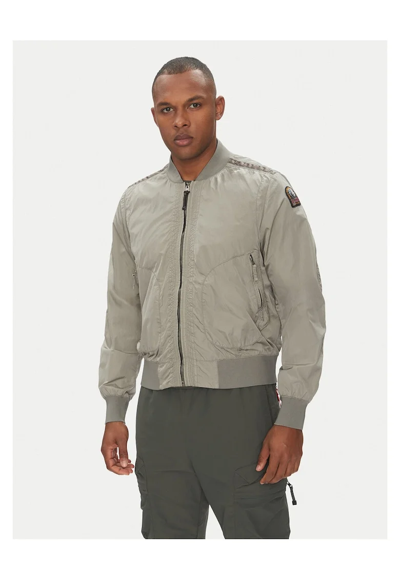 Geaca bomber barbati  bej, material rezistent