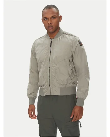 Geaca bomber barbati  bej, material rezistent