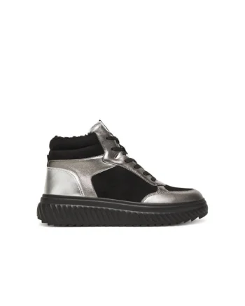 Pantofi sport dama,  Negru, piele naturala,