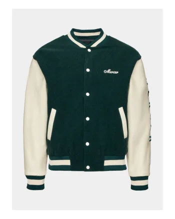Geaca bomber barbati  verde, fabricata din material de calitate