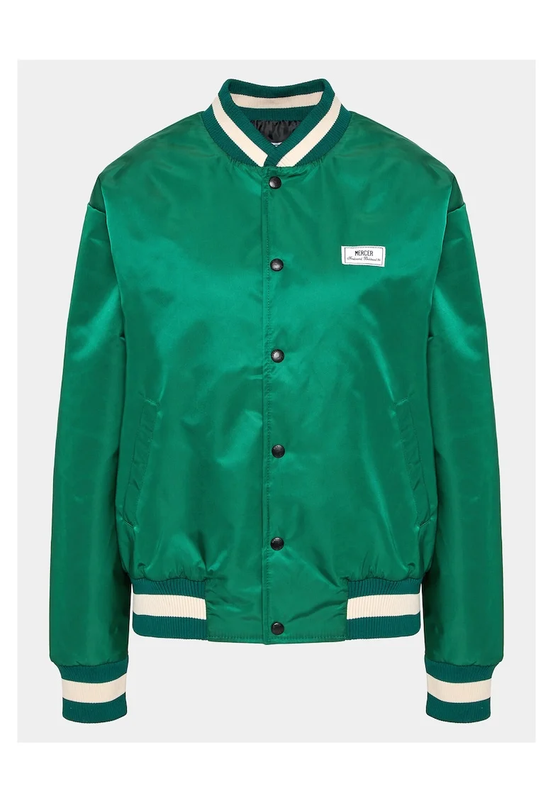 Jacheta bomber unisex  verde, material usor