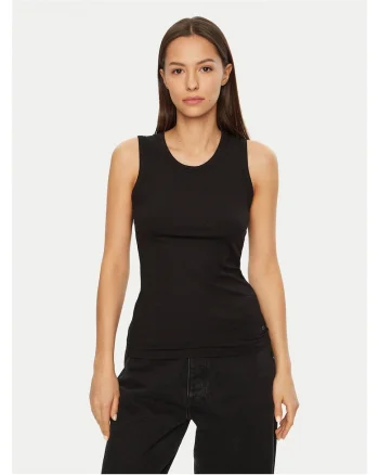 Maiou dama  negru, elastic