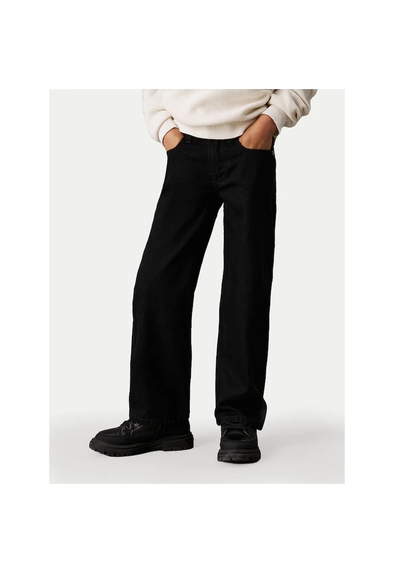 Pantaloni copii,  negru, denim,