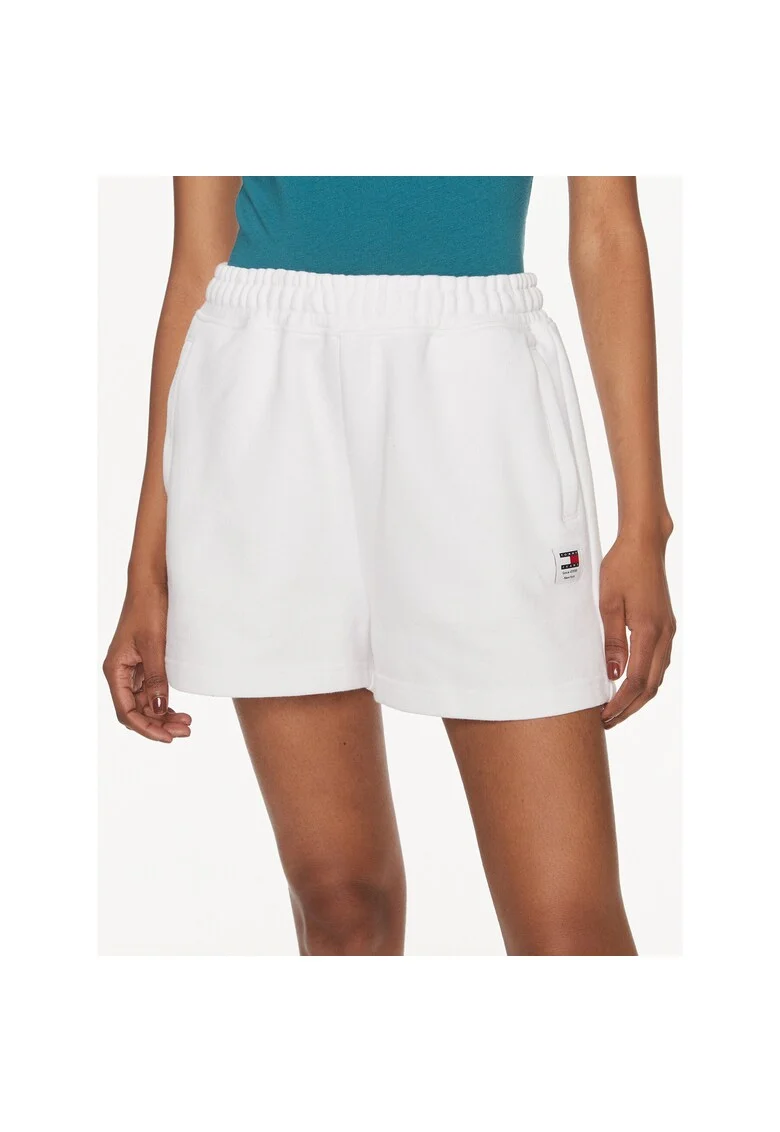 Pantaloni sport dama  alb, scurti, casual