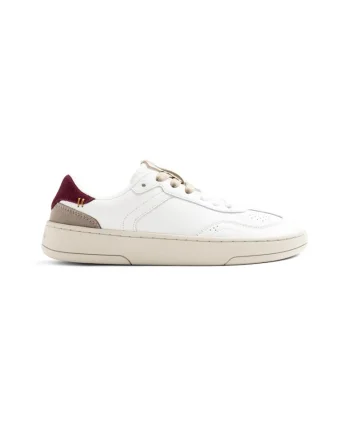 Pantofi sport de piele Mepanda, Alb/Visiniu