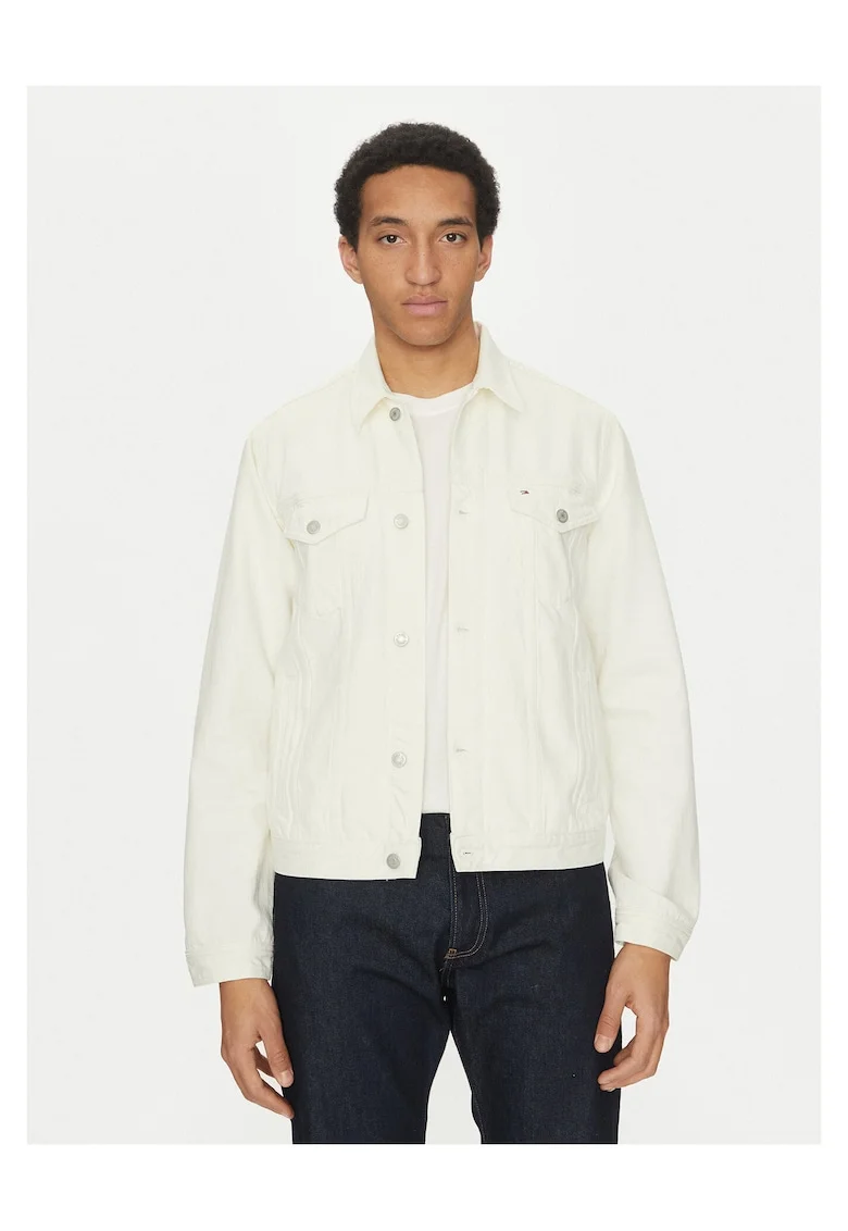 Geaca de blugi barbati  ecru, denim