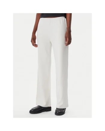 Pantaloni de trening dama  largi, alb