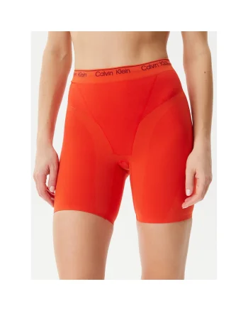 Pantaloni sport dama  portocaliu, material elastic