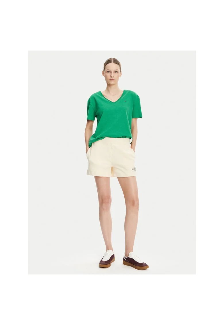 Pantaloni scurti sport dama  bej,
