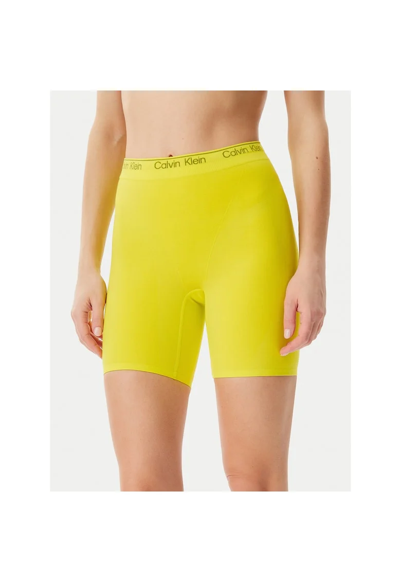 Pantaloni sport dama  galben, material elastic