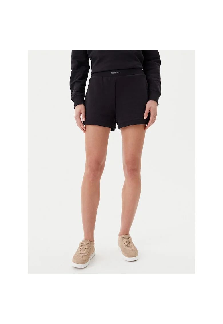 Pantaloni sport dama  negru, 2 buzunare, material elastic