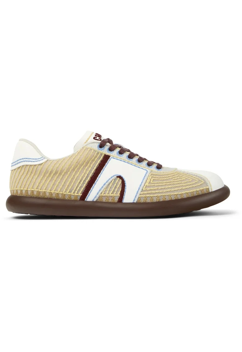 Pantofi sport Pelotas Soller din material textil cu branturi cu amortizoare, Galben