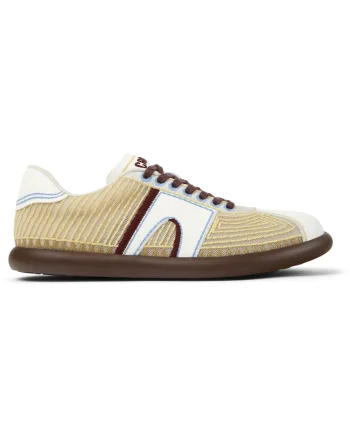 Pantofi sport Pelotas Soller din material textil cu branturi cu amortizoare, Galben