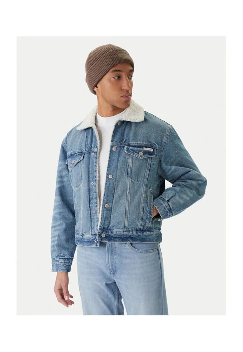 Geaca barbati,  albastru, din denim