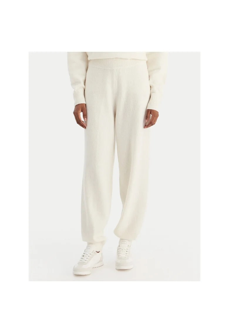 Pantaloni sport dama  crem