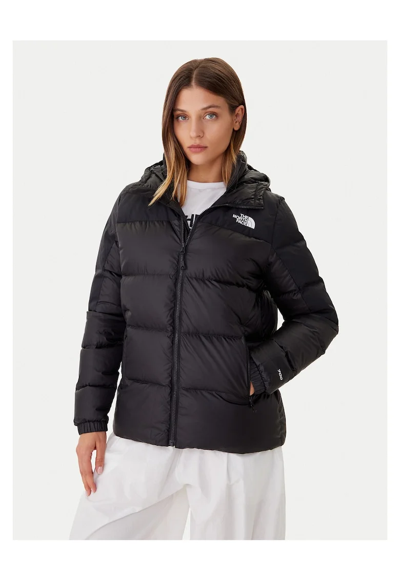 Geaca de puf dama  negru, material usor,
