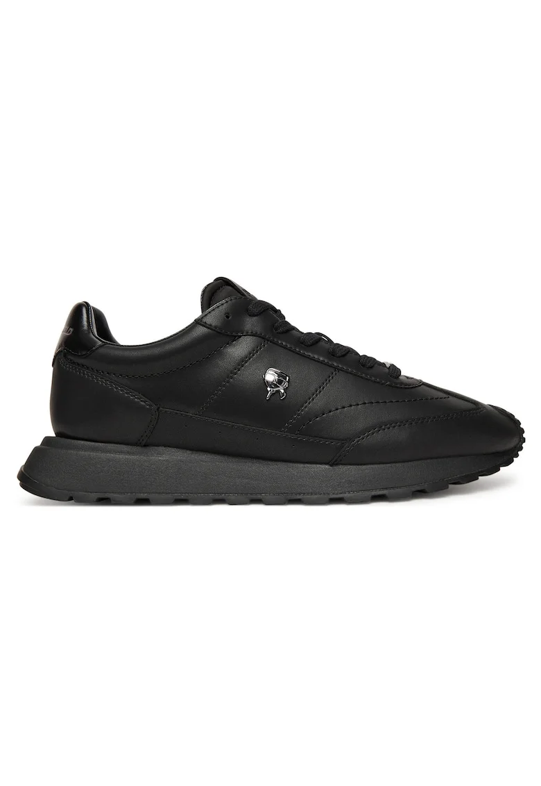 Pantofi sport barbati  alergare, piele naturala, negru
