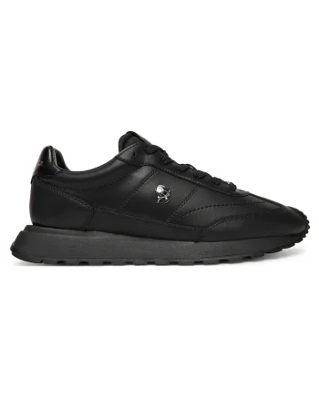 Pantofi sport barbati  alergare, piele naturala, negru
