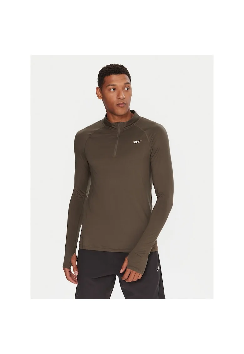 Tricou sport barbati  kaki, material tehnic