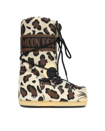Ghete de zapada copii  imprimeu Leopard, piele ecologica, multicolor,