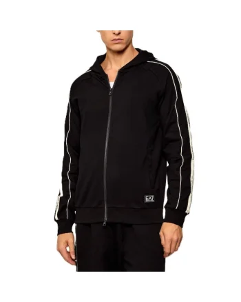 Bluza cu fermoar  pentru Barbati, train logo series m tape hoodie fz, 7M001755-AF13512-UC001, Negru, Negru