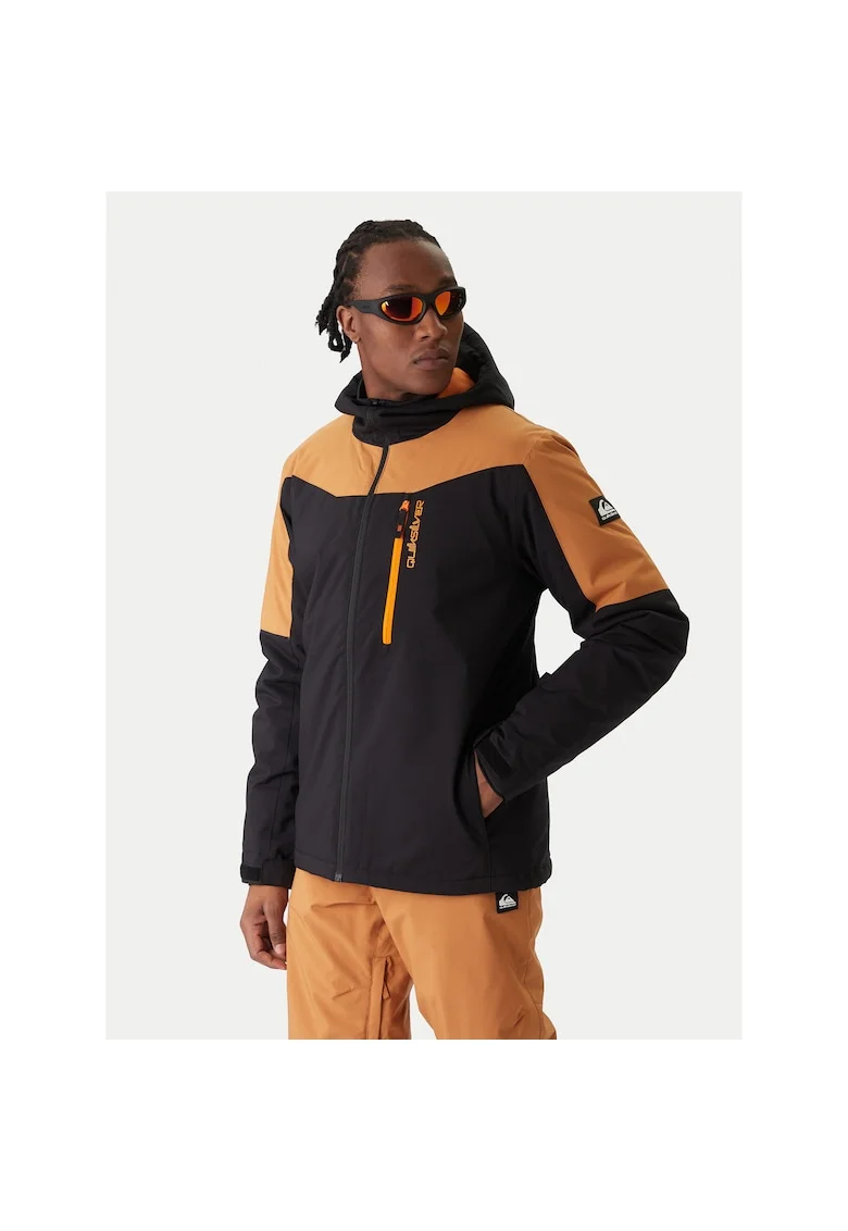 Geaca snowboard barbati  negru, portocaliu