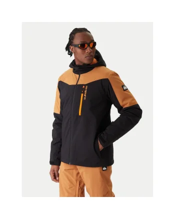 Geaca snowboard barbati  negru, portocaliu