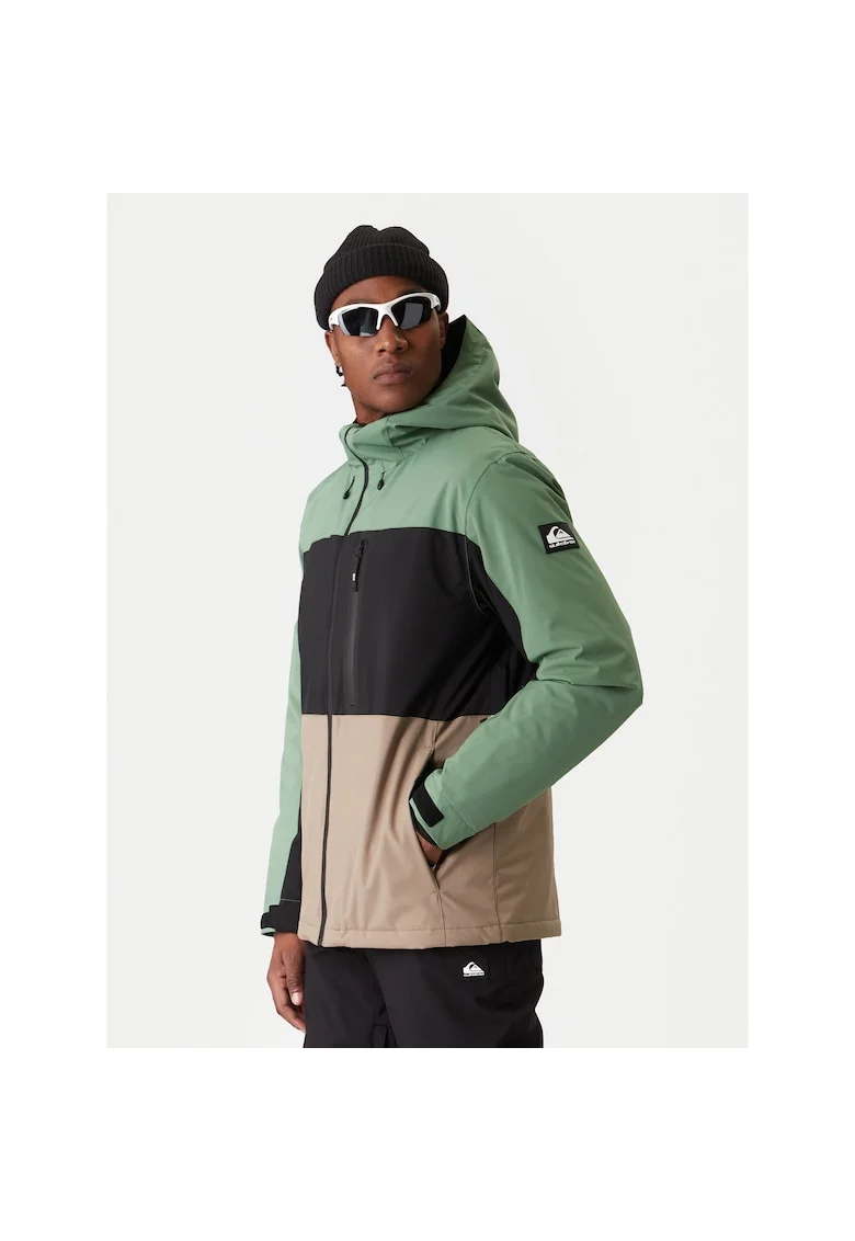 Geaca de snowboard barbati  verde/maro