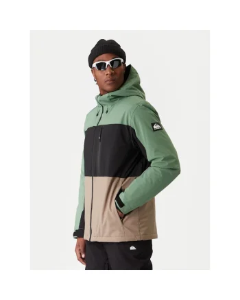 Geaca de snowboard barbati  verde/maro