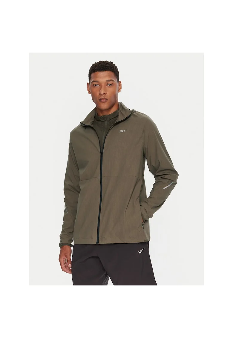 Jacheta sport barbati  verde, material respirabil