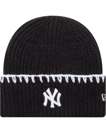 Caciula  Chunky Topstitch NY Yankees 53050, Negru