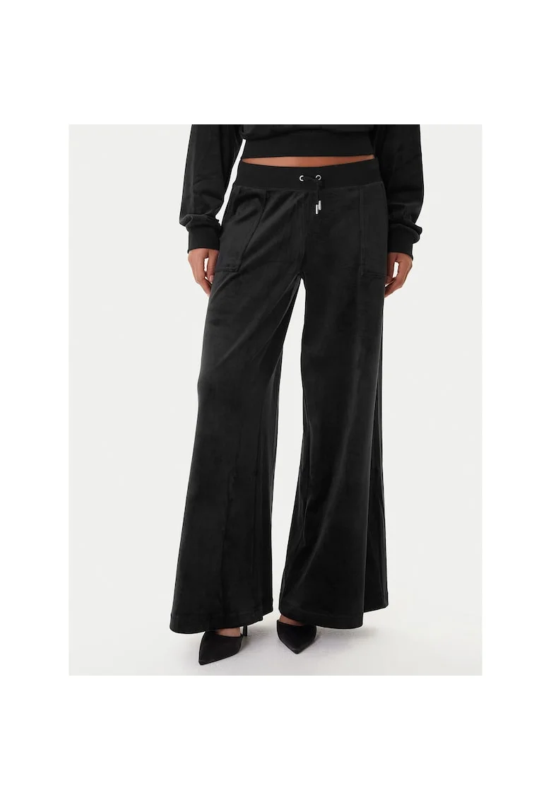 Pantaloni de trening de dama  negru, largi
