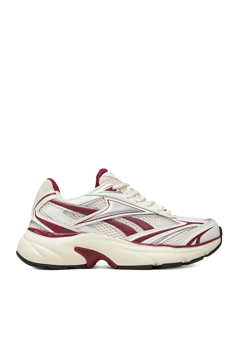 Pantofi sport dama,  CEO-BELWAVE AR30278W , alb/rosu, tesatura