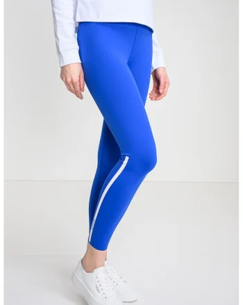 Colanti cu talie inalta pentru fitness, Albastru royal