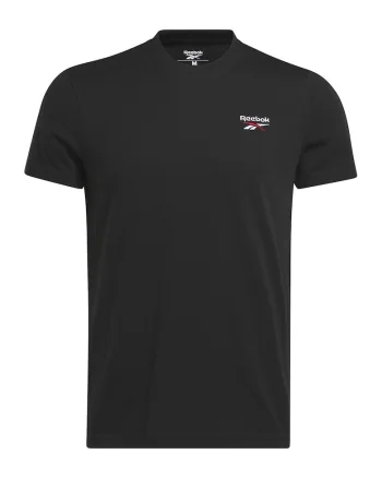 Tricou cu broderie logo pentru fitness Identity, Negru
