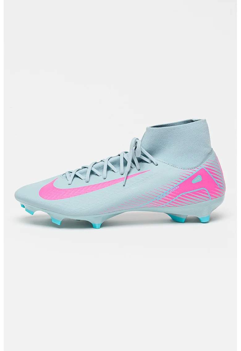 Pantofi cu crampoane pentru fotbal Mercurial Superfly 10 Academy, Roz neon/Albastru aquamarin