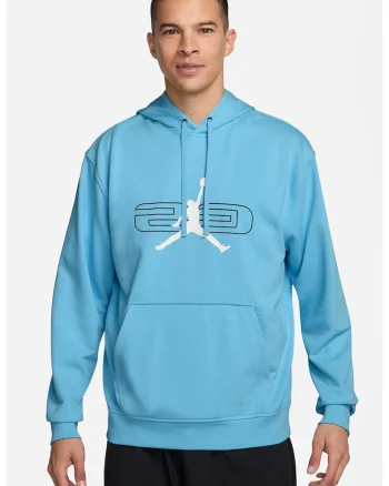 Hanorac din material fleece cu logo pentru baschet, Turcoaz