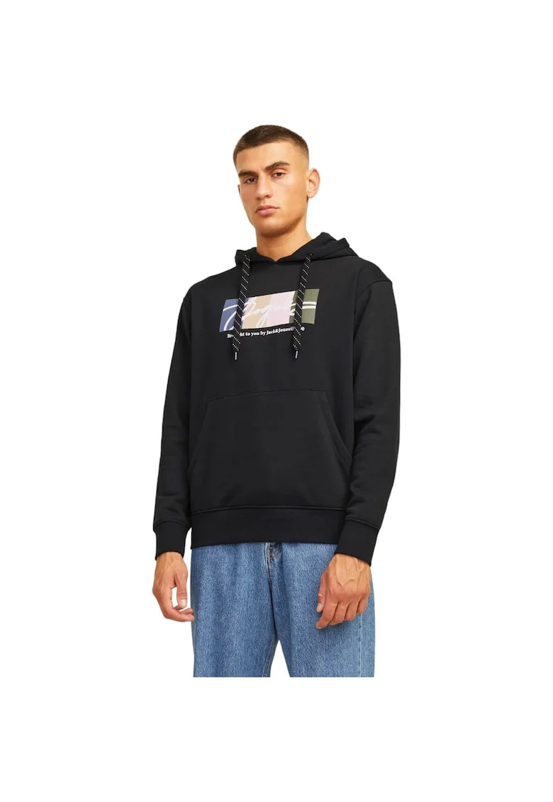 Hanorac JACK &JONES Portland Block 37156, Negru