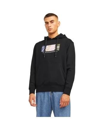 Hanorac JACK &JONES Portland Block 37156, Negru