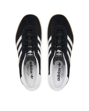 i dama, Adidas Gazelle Indoor, piele naturala, negru,